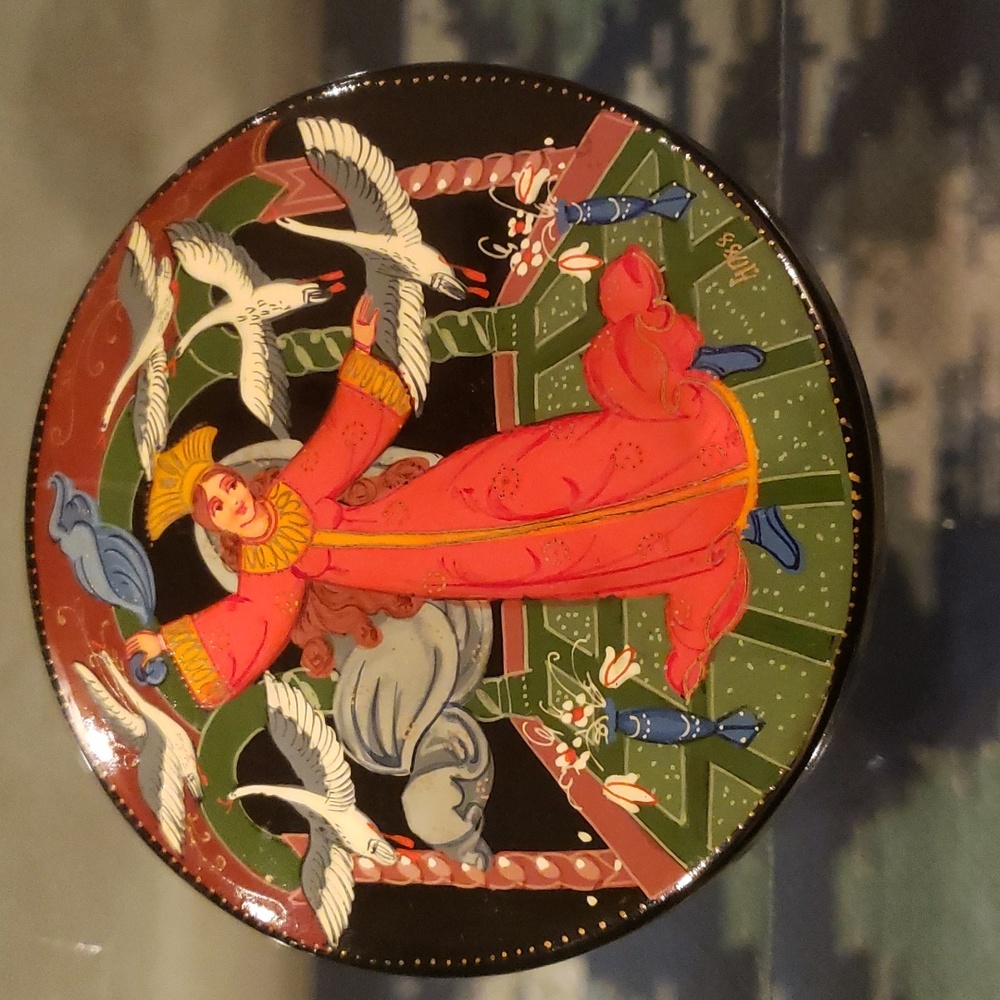 Vintage jewelry Box Russian